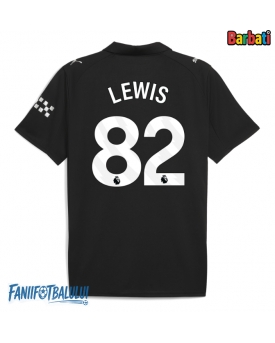 Manchester City Rico Lewis #82 Tricou Fotbal Replică 2025-26 Barbati Deplasare